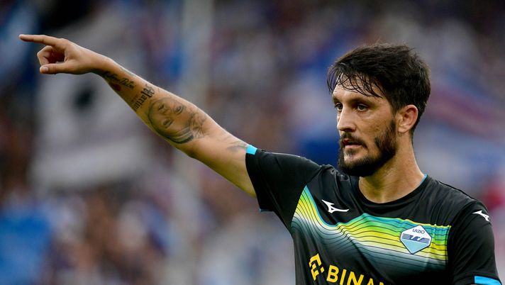 GENOA, ITALY - AUGUST 31: Luis Alberto of SS Lazio reacts during the Serie A match between UC Sampdoria and SS Lazio at Stadio Luigi Ferraris on August 31, 2022 in Genoa, Italy. (Photo by Marco Rosi - SS Lazio/Getty Images)  Lazio