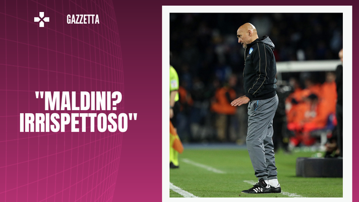 Luciano Spalletti durante Napoli Milan