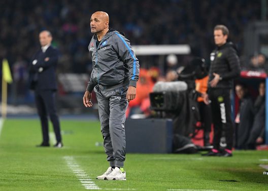 NAPLES, ITALY - JANUARY 13: Luciano Spalletti of Napoli during the Serie A match between SSC Napoli_Juventus at Stadio Diego Armando Maradona on January 13, 2023 in Naples, Italy. (Photo by SSC NAPOLI/SSC NAPOLI via Getty Images) napoli