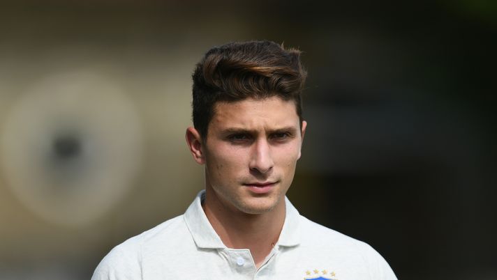 FLORENCE, ITALY - SEPTEMBER 03:  Mattia Caldara of Italy looks on prior to the Italy training session at Centro Tecnico Federale di Coverciano on September 3, 2018 in Florence, Italy.  (Photo by Claudio Villa/Getty Images) 