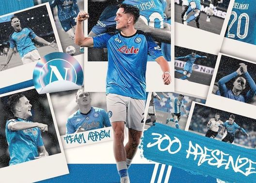 FOTO Zielinski celebra le 300 presenze con la maglia del Napoli: “Orgoglioso”- immagine 2