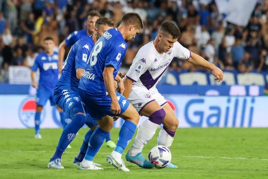 GERMOGLI PH: 21 AGOSTO 2022 EMPOLI STADIO CARLO CASTELLANI SERIE A EMPOLI VS FIORENTINA NELLA FOTO JOVICO Cecchi: “Oggi una Fiorentina B, ma bene per 60′. Niente processi”- immagine 2