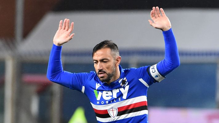 GENOA, ITALY - DECEMBER 23: Fabio Quagliarella of UC Sampdoria during the Serie A match between UC Sampdoria and US Sassuolo at Stadio Luigi Ferraris on December 23, 2020 in Genoa, Italy. (Photo by Paolo Rattini/Getty Images) 