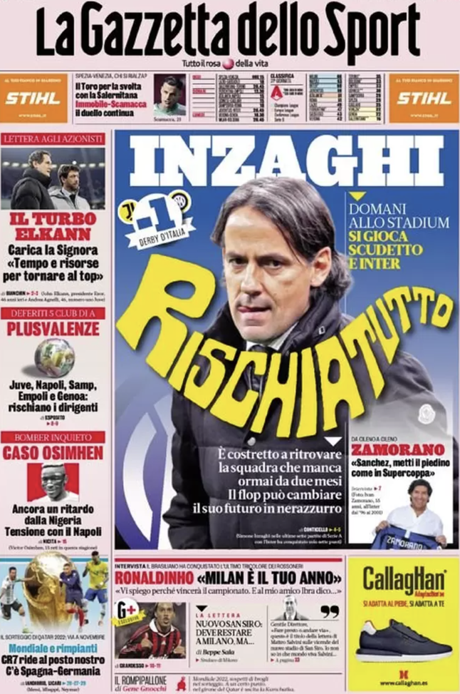 prima pagina