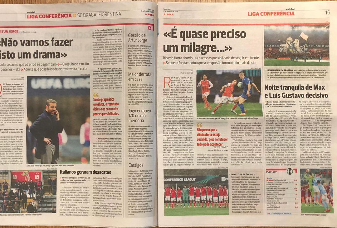 FOTO VN – I titoli dei giornali portoghesi. “Disastro”, “I guerrieri affondano” - immagine 7