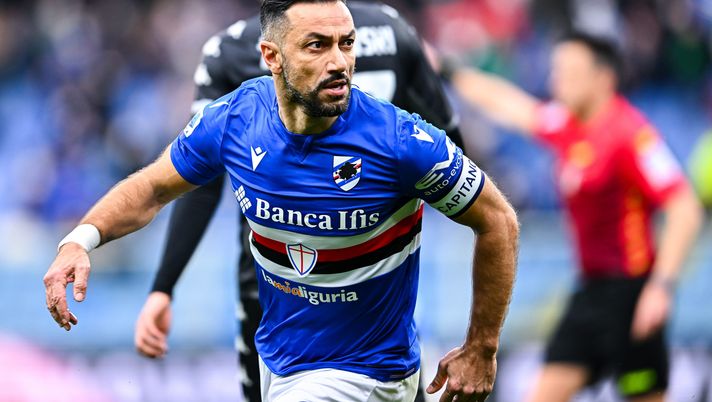 Fabio Quagliarella, attaccante della Sampdoria (Getty Images) Fabio Quagliarella Sampdoria