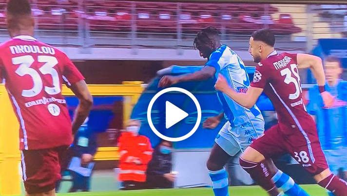 Torino-Napoli, azzurri in vantaggio con Bakayoko: 0-1 |VIDEO 