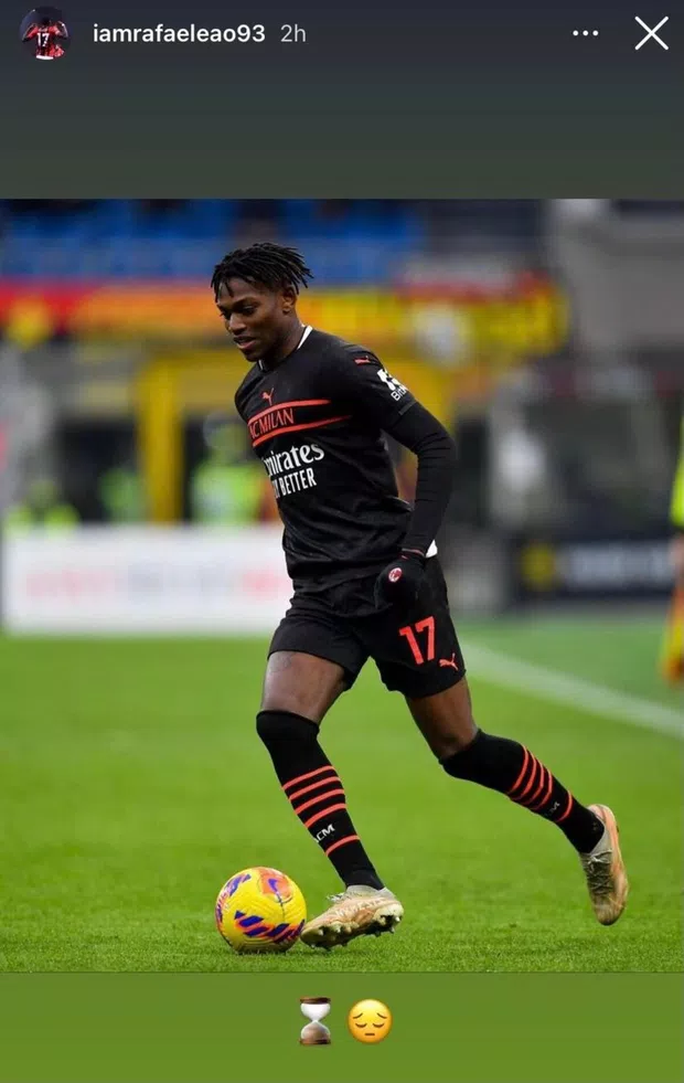 Milan Rafael Leao nelle storie dà indizi sull'infortunio AC MIlan: le ultime news