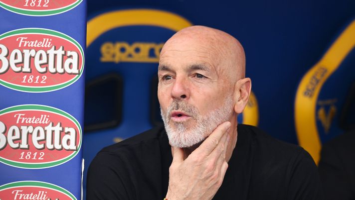 Stefano Pioli AC Milan Verona-Milan 1-3 Serie A 2023-2024