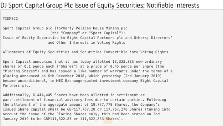 Cessione Palermo, le nuove quote azionarie della Sport Capital Group PLC: ecco le percentuali 