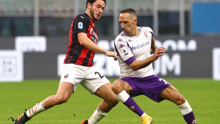 Davide Calabria (difensore AC Milan) durante Milan-Fiorentina (Serie A 2020-2021) | AC Milan News (Getty Images) 