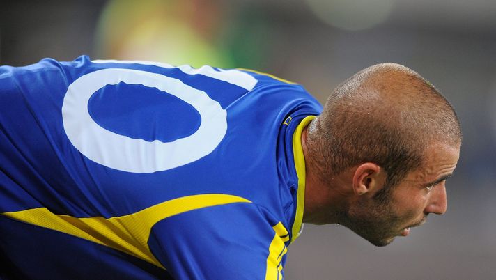 VERONA, ITALY - SEPTEMBER 21: Emanuele Berrettoni of Hellas Verona FC in action during the Serie C match between Hellas Verona FC v Ternana Calcio at Stadio Marcantonio Bentegodi on September 21, 2009 in Verona, Italy. (Photo by Dino Panato/Getty Images) Berrettoni: “Insigne a Toronto? Ci perderebbero tutti – Ad Allegri manca CR7” - immagine 1