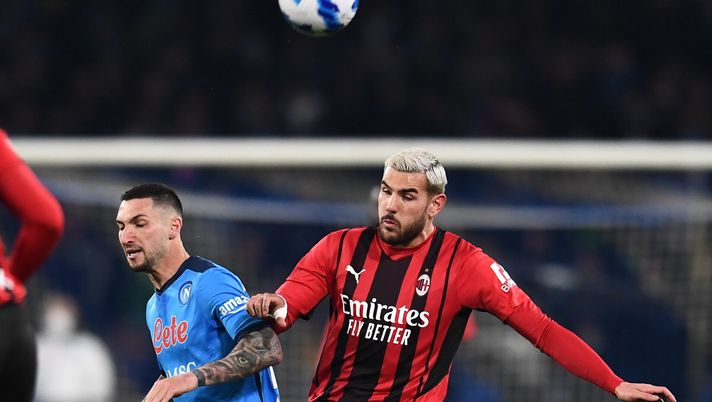 Politano contro Theo Hernandez Napoli Milan