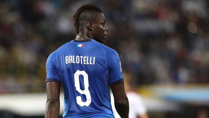 BOLOGNA, ITALY - SEPTEMBER 07:  Mario Balotelli of Italy looks on during the UEFA Nations League A group three match between Italy and Poland at Stadio Renato Dall'Ara on September 7, 2018 in Bologna, Italy.  (Photo by Marco Luzzani/Getty Images) 
