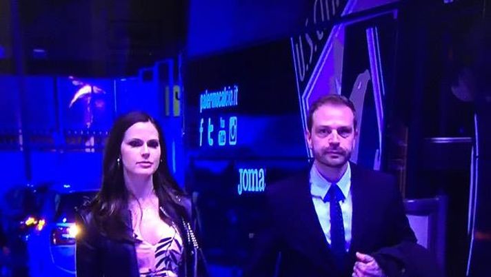 FOTO Paul Baccaglini al Renzo Barbera con Thais Wiggers per Palermo-Roma 