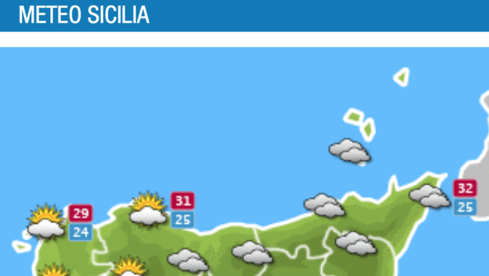 Meteo, Palermo: cielo coperto, le previsioni di sabato 18 settembre Meteo, Palermo: cielo coperto, le previsioni di sabato 18 settembre