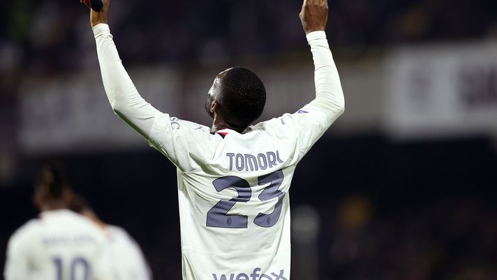 esultanza Fikayo Tomori AC Milan Salernitana-Milan Serie A 2023-2024