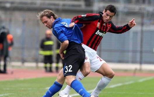 Yoann Gourcuff, Alessandro Budel (Photo by New Press/Getty Images) budel milan napoli