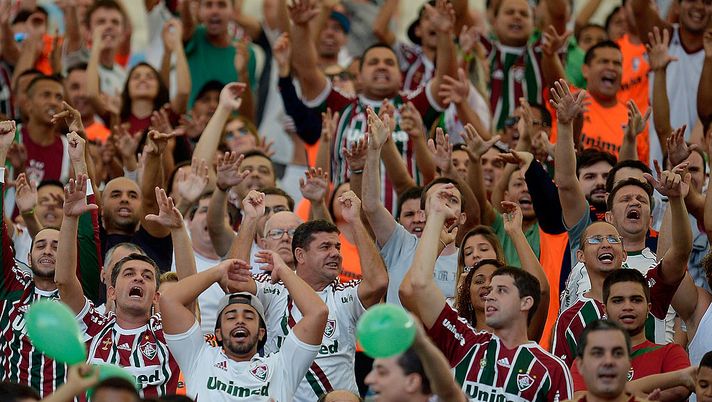 RIO DE JANEIRO, BRAZIL - MAY 11: A general view of fans of Fluminense  during the match between Fluminense and Flamengo as part of Brasileirao Series A 2014 at Maracana on May 11, 2014 in Rio de Janeiro, Brazil.  (Photo by Alexandre Loureiro/Getty Images) 