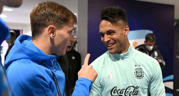 Getty Images Barella Lautaro Martinez abbraccio