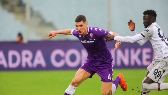 GERMOGLI PH: 3 GENNAIO 2021 FIRENZE STADIO ARTEMIO FRANCHI SERIE A FIORENTINA VS BOLOGNA NELLA FOTO MILENKOVIC 
