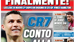 Prima Pagina, Tuttosport: “CR7, conto alla rovescia. Il Toro di Juric morde già”