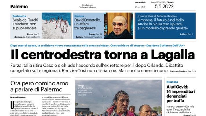Prima Pagina, Giornale di Sicilia: “Finta disabile per 39 anni, dovrà restituire…”  Prima Pagina