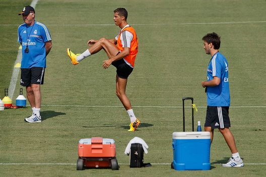 Davide Ancelotti (getty images) Davide Ancelotti allenamento Real Madrid