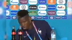 VIDEO Europei 2021, Pogba come CR7: fa sparire la bottiglia di birra in conferenza