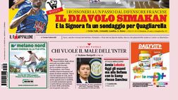 Prima Pagina, La Gazzetta dello Sport: “Milan-Juve, scacco alla regina. La Signora fa un sondaggio per Quagliarella”