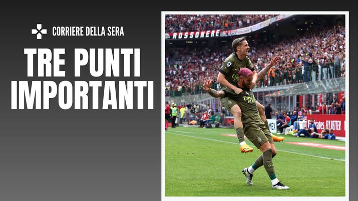 Theo Hernández AC Milan Milan-Lazio 2-0 Serie A 2022-2023