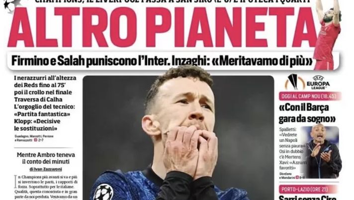 Prima Pagina, Corriere dello Sport: “Altro pianeta. Il Liverpool ipoteca i quarti” - immagine 1