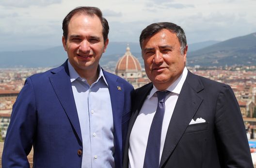  GERMOGLI PH 15 LUGLIO 2021 FIRENZE PIAZZALE MICHELANGELO LA LOGGIA PRESENTAZIONE DEL NUOVO ALLENATORE DELLA FIORENTINA VINCENZO ITALIANO NELLA FOTO JOSEPH COMMISSO E BARONE 
