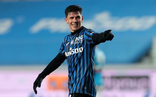BERGAMO, ITALY - FEBRUARY 10: Matteo Pessina of Atalanta celebrates after scoring their side's third goal during the Coppa Italia match between Atalanta BC and SSC Napoli at Gewiss Stadium on February 10, 2021 in Bergamo, Italy. Sporting stadiums around Italy remain under strict restrictions due to the Coronavirus Pandemic as Government social distancing laws prohibit fans inside venues resulting in games being played behind closed doors. (Photo by Emilio Andreoli/Getty Images) BERGAMO, ITALY - FEBRUARY 10: Matteo Pessina of Atalanta celebrates after scoring their side's third goal during the Coppa Italia match between Atalanta BC and SSC Napoli at Gewiss Stadium on February 10, 2021 in Bergamo, Italy. Sporting stadiums around Italy remain under strict restrictions due to the Coronavirus Pandemic as Government social distancing laws prohibit fans inside venues resulting in games being played behind closed doors. (Photo by Emilio Andreoli/Getty Images)