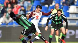 Sassuolo-Torino 0-1: zampata di Obi e super Sirigu
