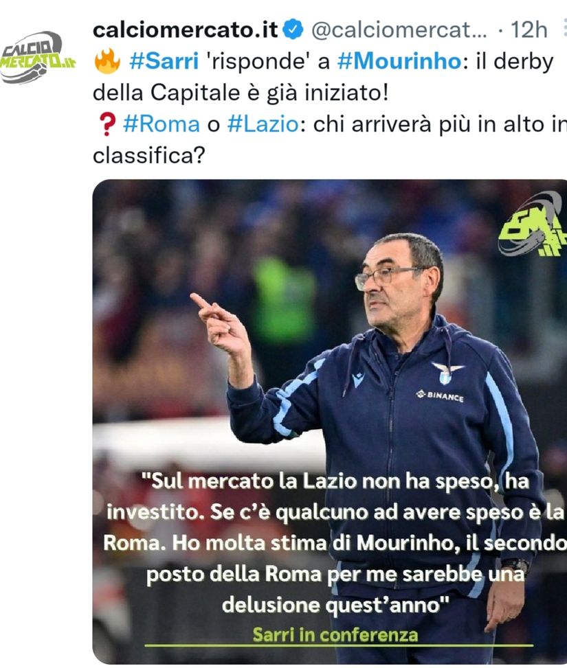 E’ già derby a Roma, tra spese e investimenti: Sarri a Mou, non scherziamo…- immagine 3