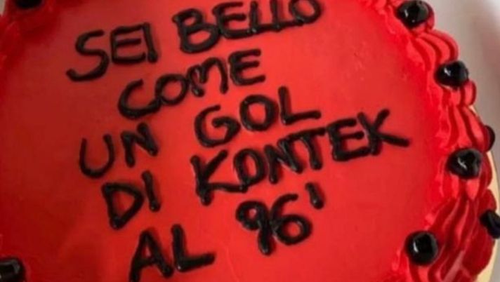 Foggia, il gol nel derby diventa una torta rossonera: come sei bello Kontek… - immagine 1