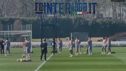 VIDEO FCIN1908 / Inter, allenamento alla vigilia dell’Atletico: primi palleggi per i nerazzurri