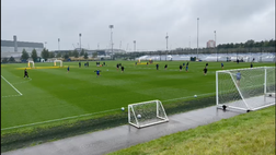 Palermo, day 3 all’Etihad Campus: seduta pomeridiana sotto la pioggia di Manchester