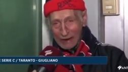 Video virale, il Taranto si trasferisce a Teramo: tifoso 84enne in lacrime “Non toglietemelo”