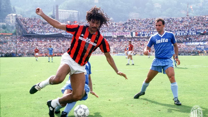 15 maggio 1988, Como-Milan 1-1: il rossonero Ruud Gullit (credits: acmilan.com)