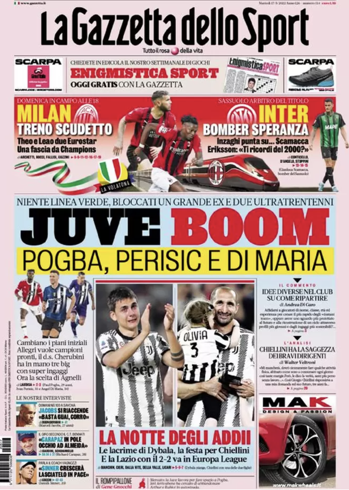 prima pagina