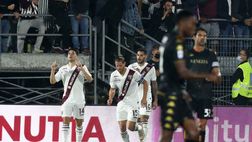 Venezia-Torino 1-1, il tabellino: tre gialli e un rosso per i giocatori granata