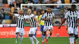 Juve da 2-0 a 2-2 con l’Udinese. Bologna in 9 ma rimonta la Salernitana