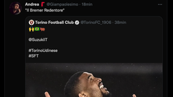 Torino-Udinese 2-1, le reazioni social: “Il Bremer redentore”