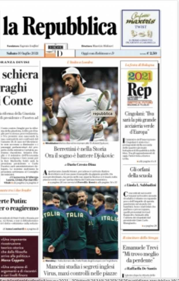 Prima Pagina, La Repubblica-Palermo: “Grillo si schiera con Draghi: l&#8217;ira di Conte&#8221; 