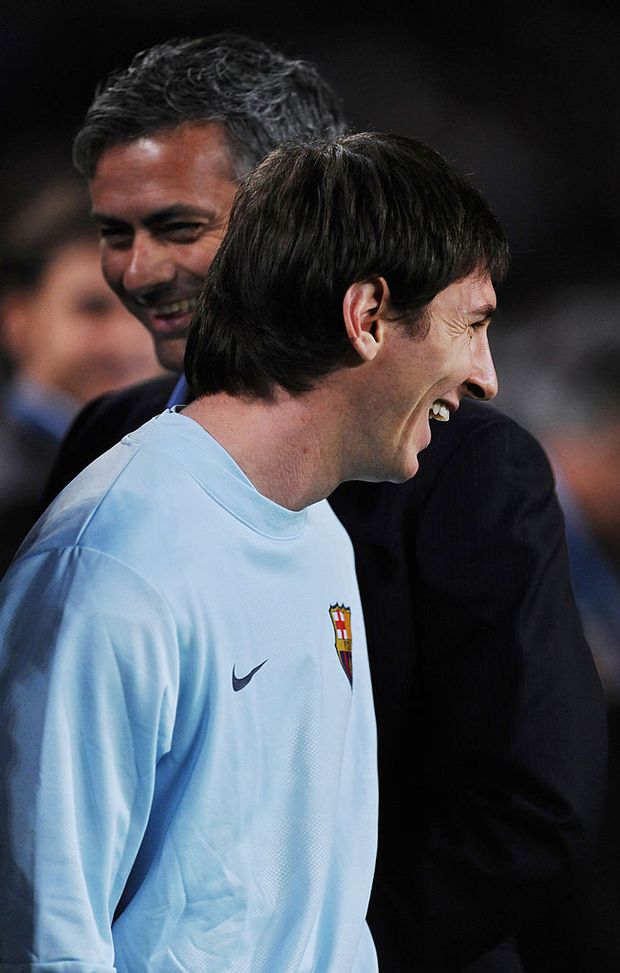 Lionel Messi e Jose Mourinho Lionel Messi e Jose Mourinho