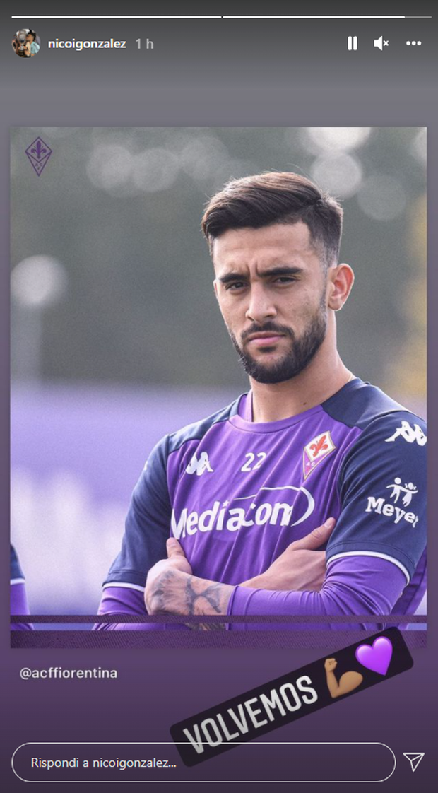 FOTO – Anche Nico Gonzalez festeggia il suo ritorno sui social- immagine 2