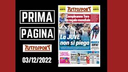 Prima pagina Tuttosport: “La Juve non si piega”