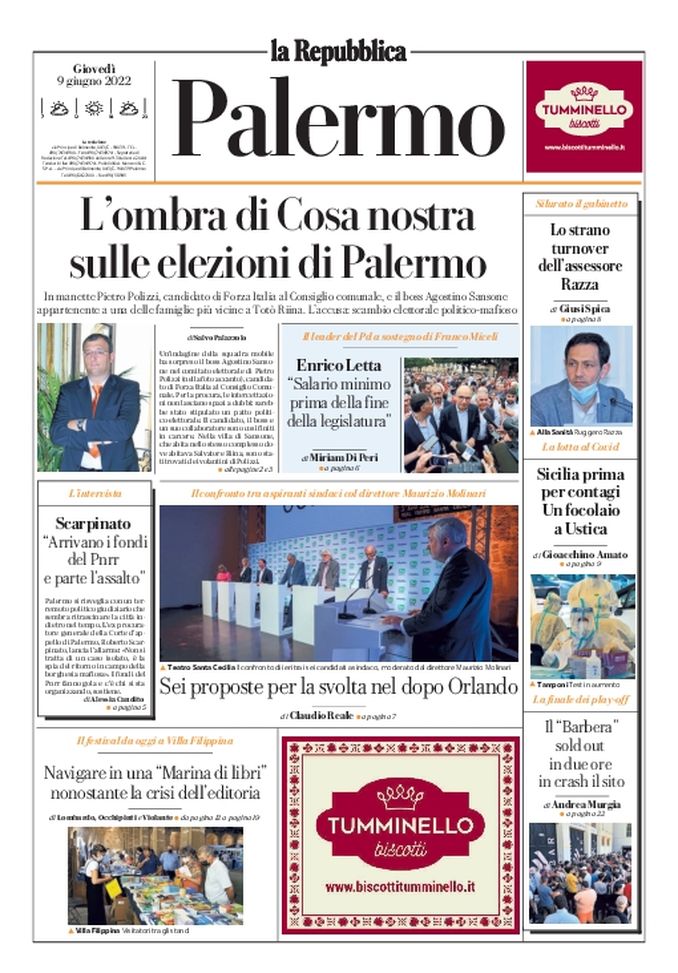 Prima Pagina, La Repubblica-Palermo: “Barbera sold out in due ore, in crash il sito”  Prima Pagina